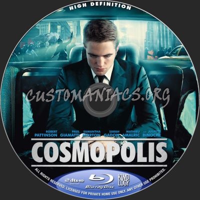 Cosmopolis blu-ray label