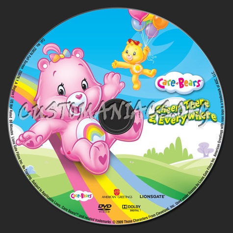 Care Bears Cheer, There & Everywhere dvd label