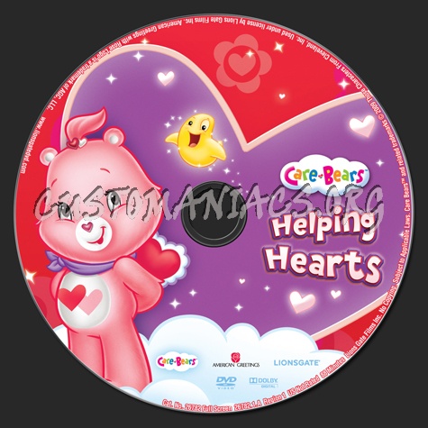 Care Bears Helping Hearts dvd label