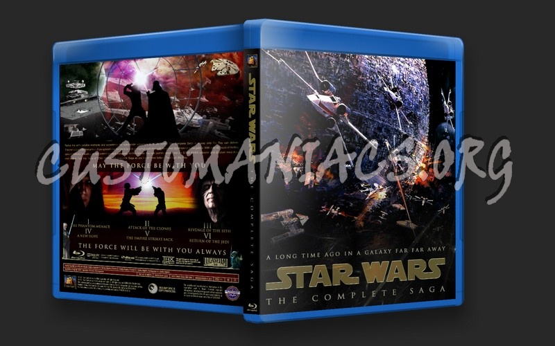 Star Wars The Complete Saga 15mm Version blu-ray cover