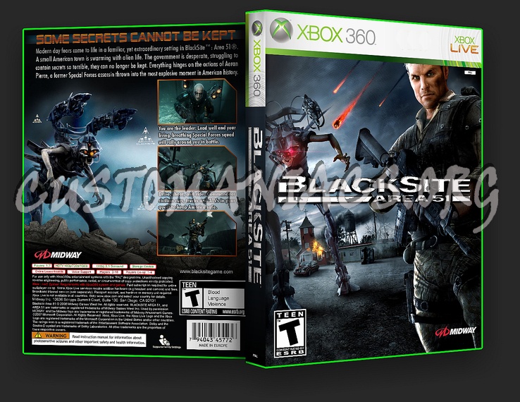 Blacksite Area 51 dvd cover