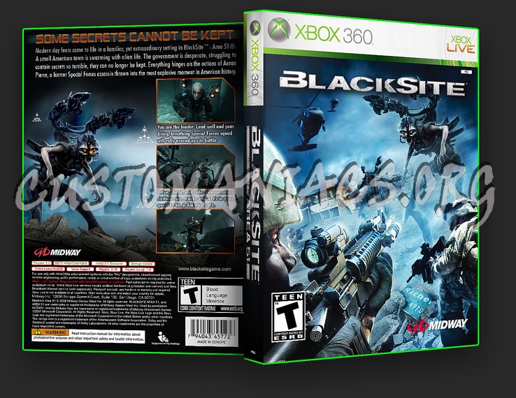 Blacksite Area 51 dvd cover