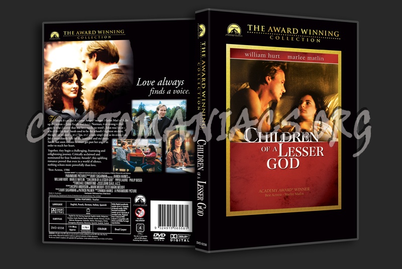 Children of a Lesser God dvd cover