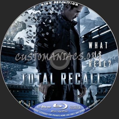 Total Recall (2012) blu-ray label