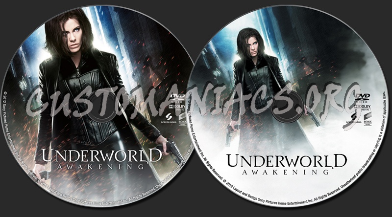 Underworld: Awakening dvd label