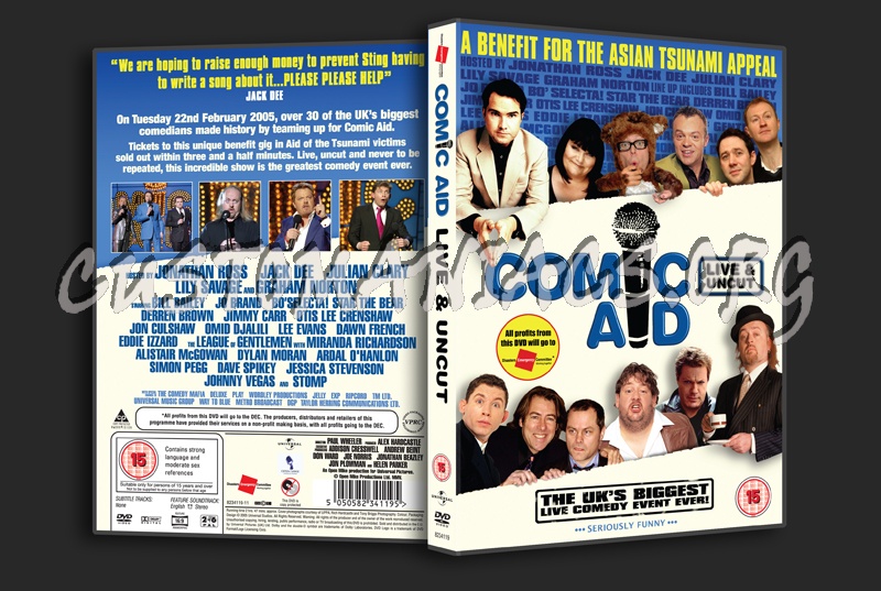 Comic Aid Live & Uncut dvd cover