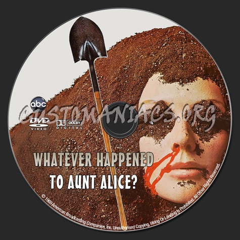 Whatever Happened To Aunt Alice? dvd label