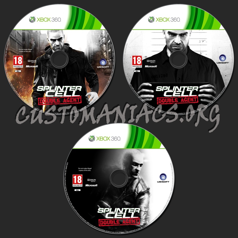 Splinter Cell Double Agent dvd label