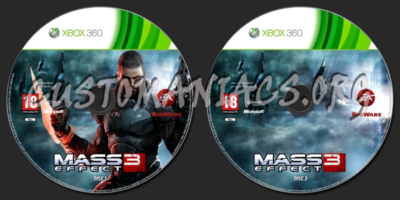 Mass Effect 3 dvd label