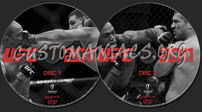 UFC Best of 2011 dvd label