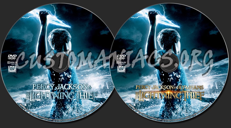 Percy Jackson & the Olympians: The Lightning Thief dvd label