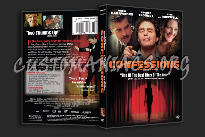 Confessions of a Dangerous Mind dvd cover - DVD Covers & Labels by ...