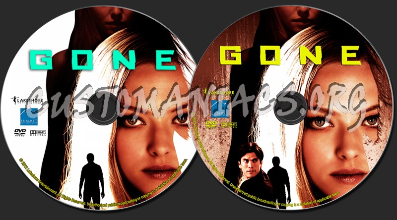 Gone dvd label