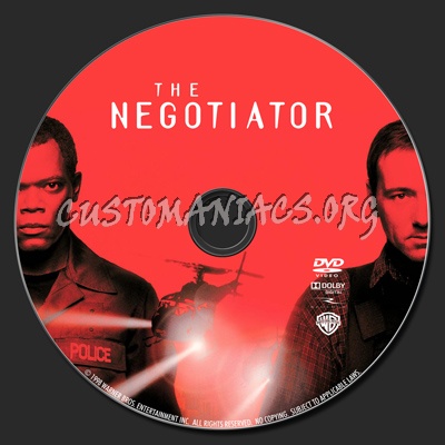 The Negotiator dvd label