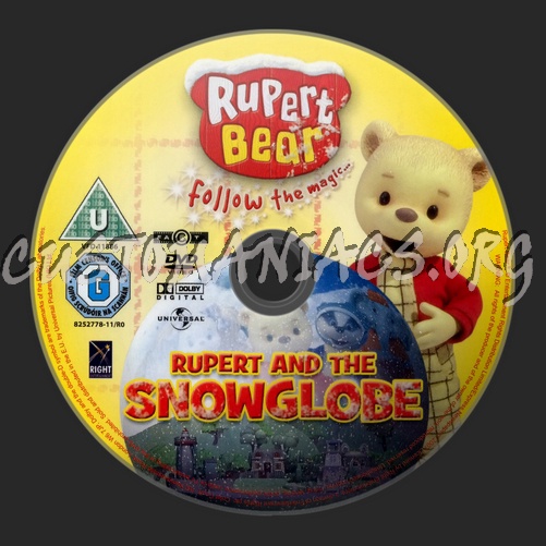 Rupert The Bear Rupert And The Snow Globe dvd label