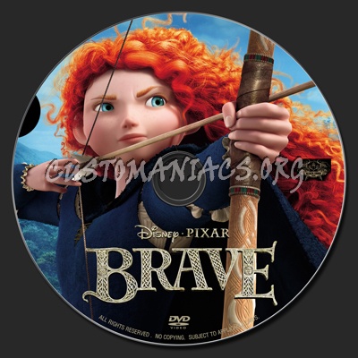 Brave dvd label