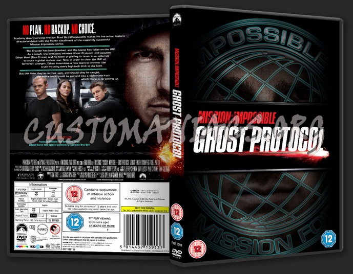 Mission: Impossible - Ghost Protocol dvd cover