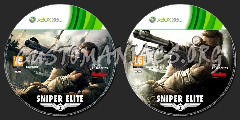 Sniper Elite 2 dvd label