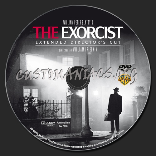 The Exorcist dvd label