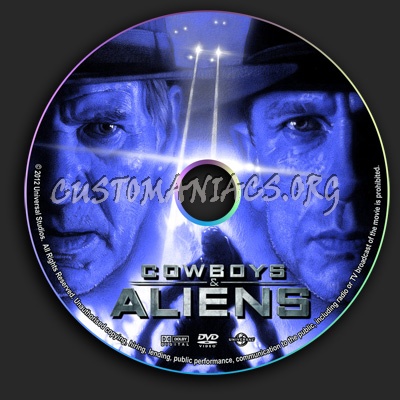 Cowboys & Aliens dvd label