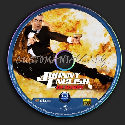 Johnny English Reborn blu-ray label