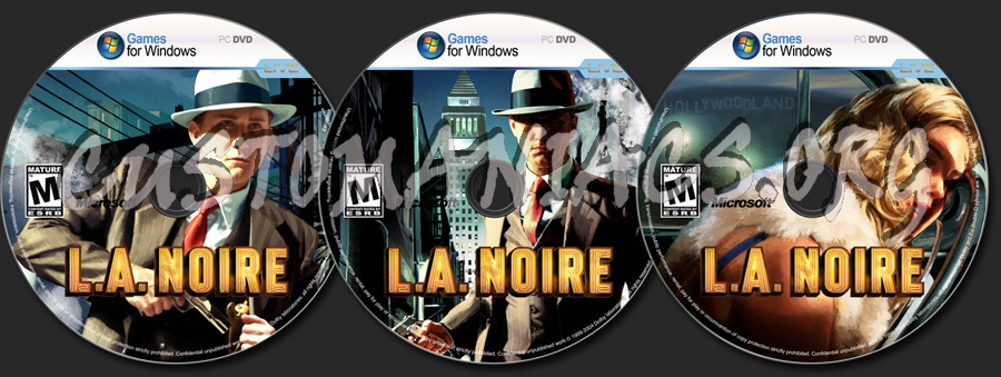 L.A. Noire blu-ray label