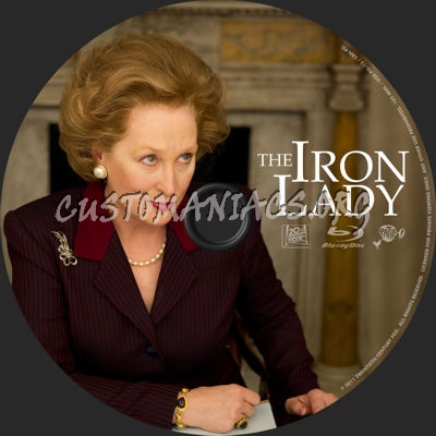 The Iron Lady blu-ray label