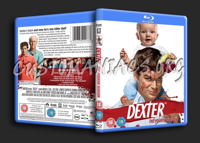 Dexter Season 4 blu-ray cover