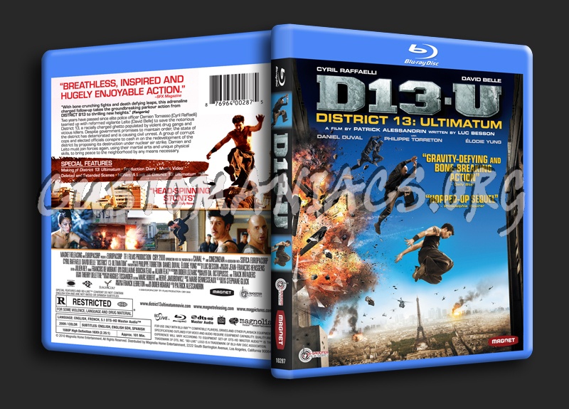 District 13 Ultimatum blu-ray cover