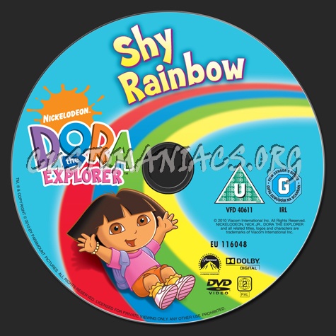 Dora the Explorer Shy Rainbow dvd label - DVD Covers & Labels by ...