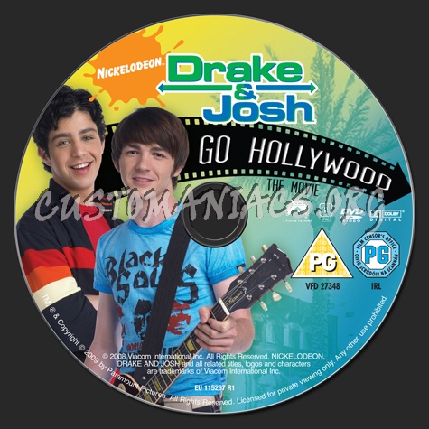 Drake & Josh Go Hollywood dvd label - DVD Covers & Labels by
