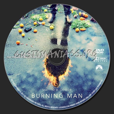 Burning Man dvd label