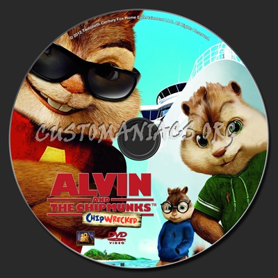 Alvin and the Chipmunks Chipwrecked dvd label