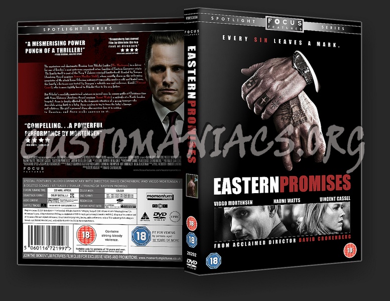 Eastern Promises dvd cover