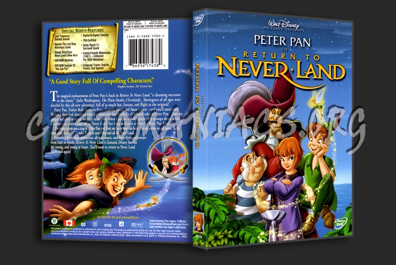 peter pan dvd cover