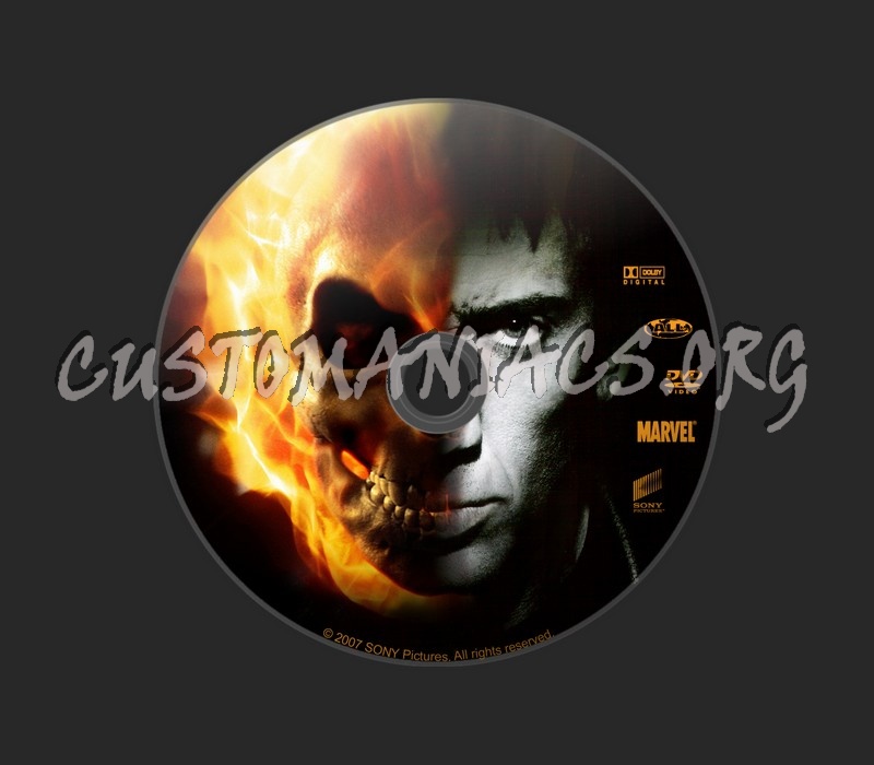 Ghost Rider dvd label