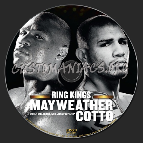 Mayweather vs Cotto dvd label