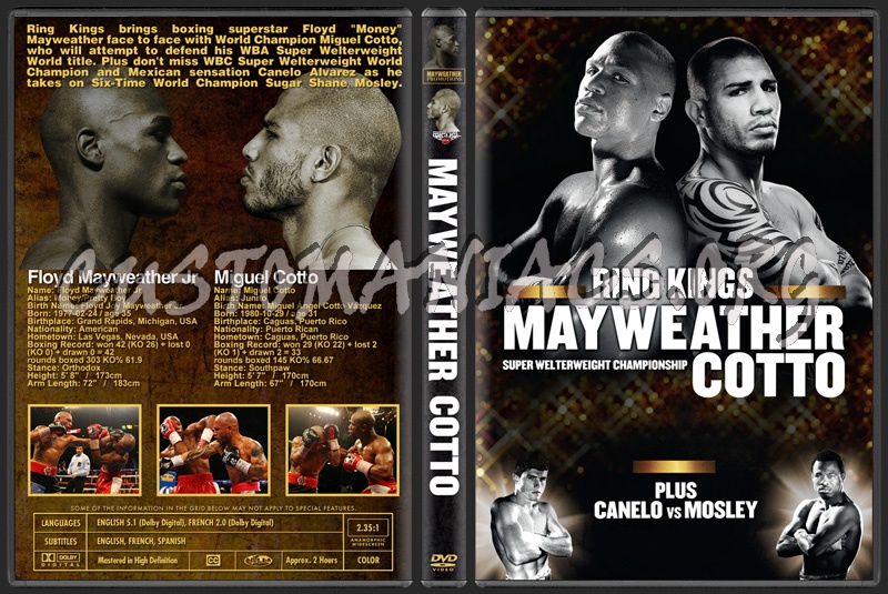 Mayweather vs Cotto dvd cover