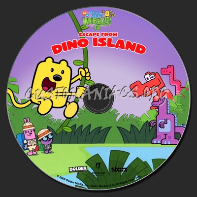 Wubbzy Escape From Dino Island dvd label