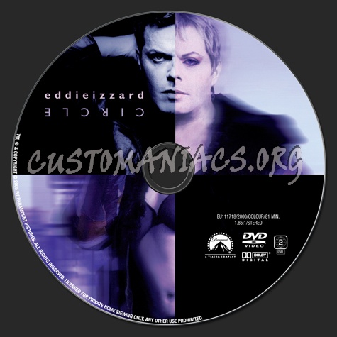 Eddie Izzard: Circle dvd label