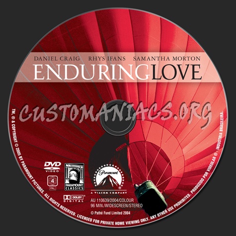 Enduring Love dvd label