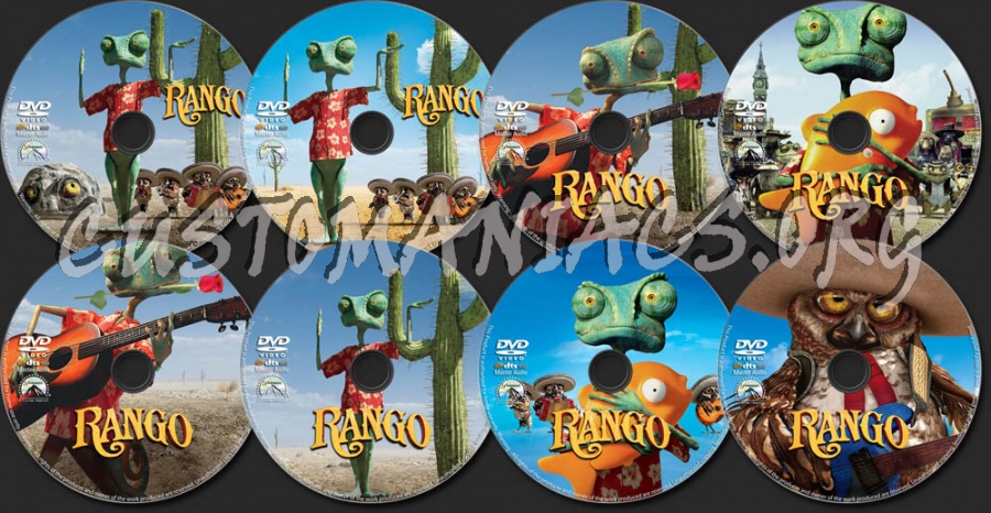 Rango dvd label