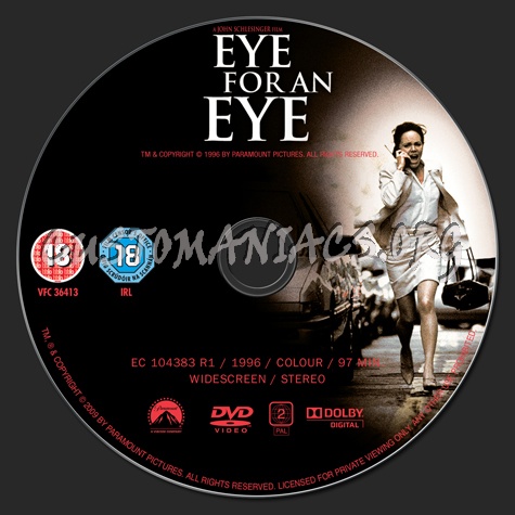 Eye for an Eye dvd label