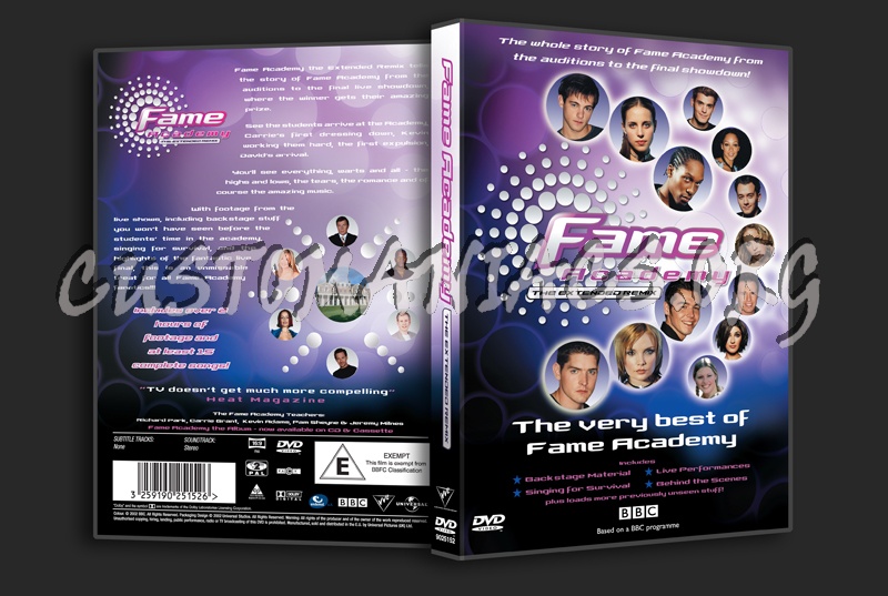 Fame Academy dvd cover