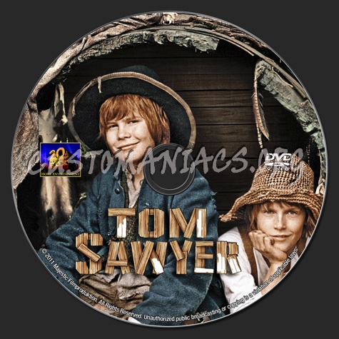 Tom Sawyer dvd label