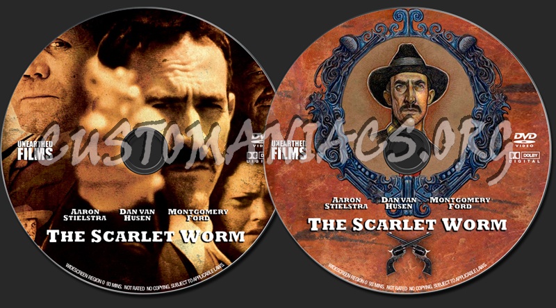 The Scarlet Worm dvd label