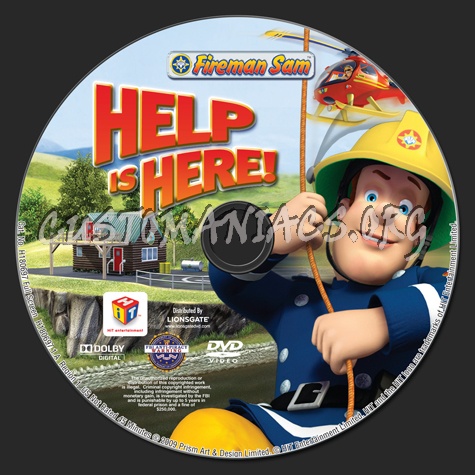 Fireman Sam: Help is Here dvd label