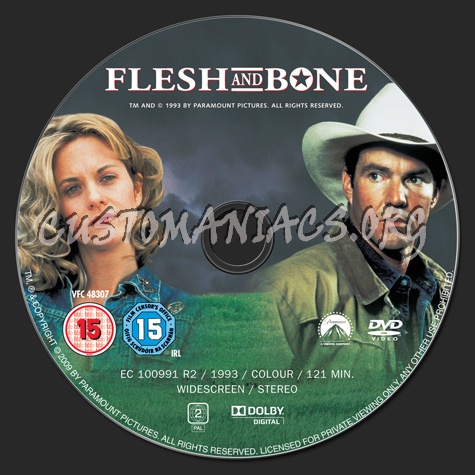 Flesh and Bone dvd label