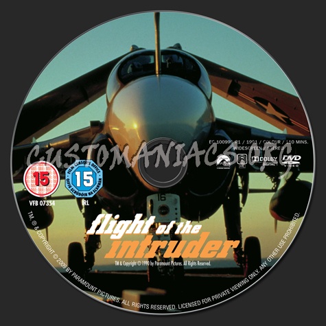 Flight of the Intruder dvd label