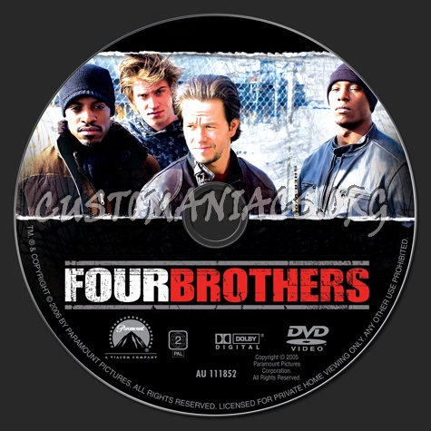 Four Brothers dvd label